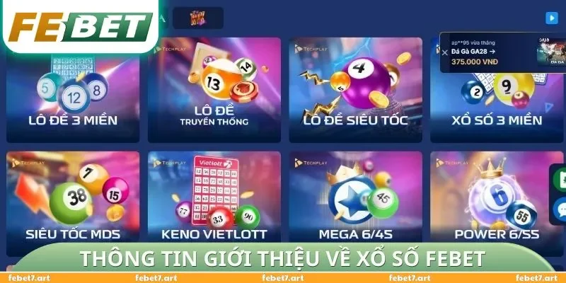 Thông tin giới thiệu về xổ số FEBET